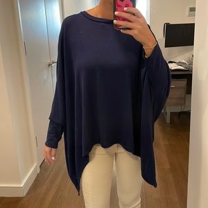 Blue dolman top